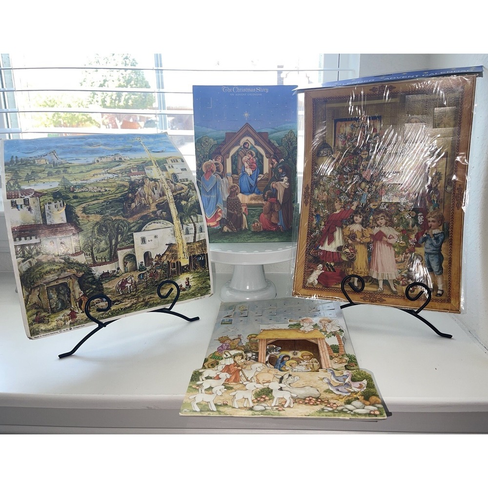 Vintage Christmas Advent Calendar Bundle-Made In Germany, West Germany, USA